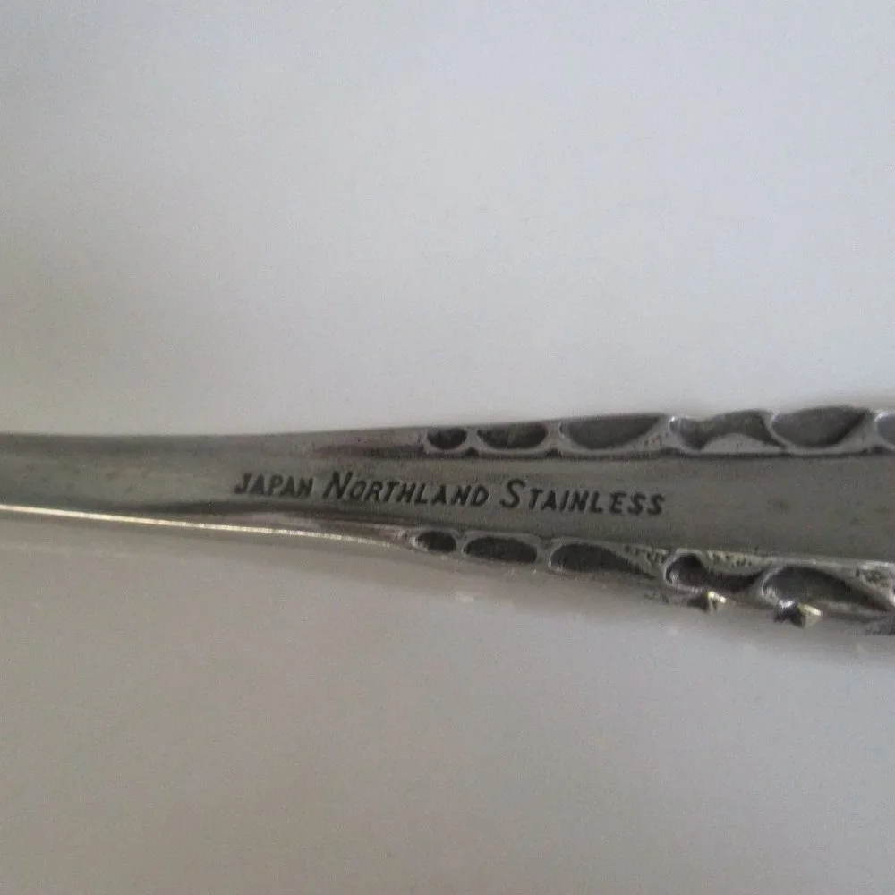 Japan Northland Stainless Serving or Table Spoon Vintage 1970s
